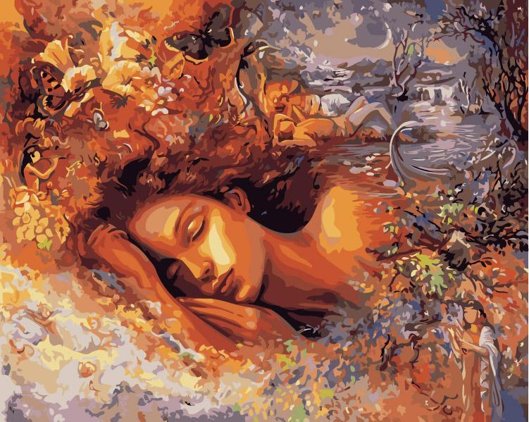 Portrait Paint By Numbers Kits UK For Adult AN2417