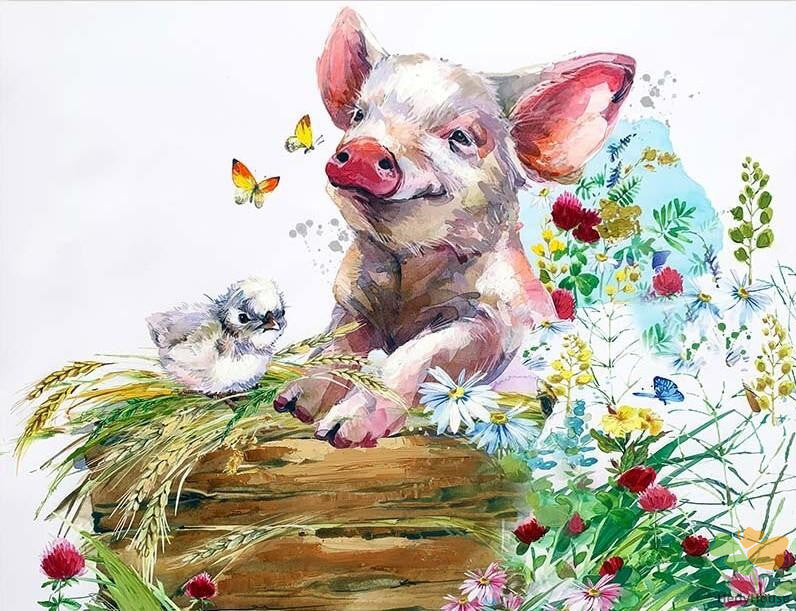 Animal Paint By Numbers Kits UK APG5872