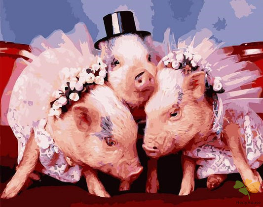 Animal Paint By Numbers Kits UK APG5875