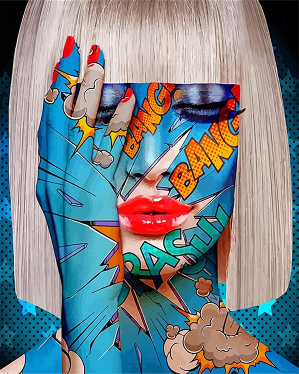 Portrait Paint By Numbers Kits UK For Adult BR2006