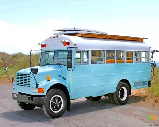 Engine Paint By Numbers Kits UK BUS9251