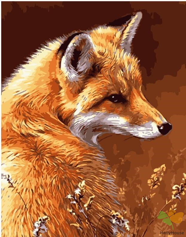 Animal Paint By Numbers Kits UK FOX7741