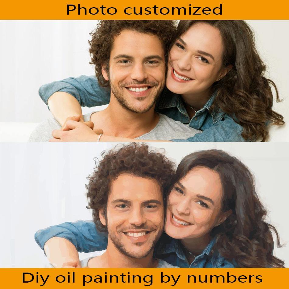 Personality Photo Customized DIY Paint By Numbers Kits