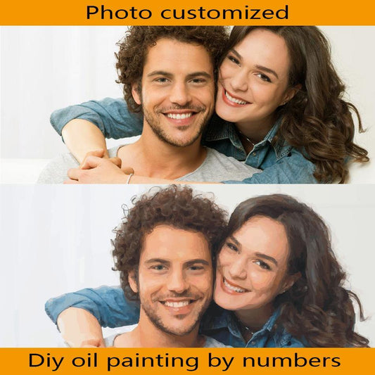 Personality Photo Customized DIY Paint By Numbers Kits