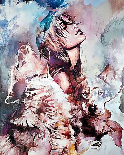 Portrait Paint By Numbers Kits UK For Adult GX1864