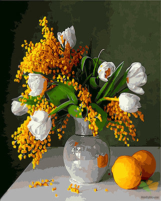 Flower Paint By Numbers Kits UK GX21003