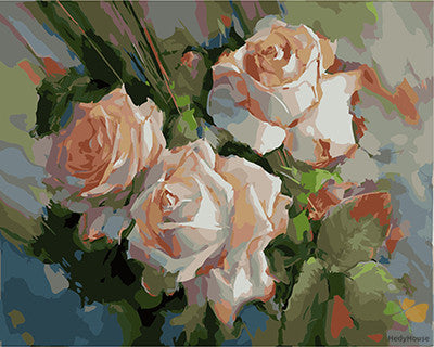 Flower Paint By Numbers Kits UK GX21014