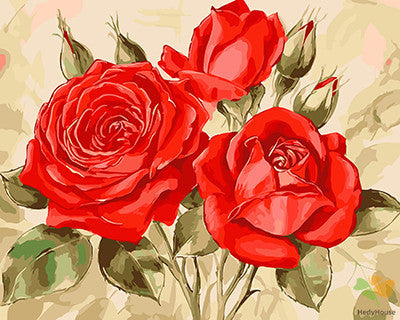 Flower Paint By Numbers Kits UK GX21042