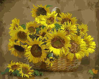 Flower Paint By Numbers Kits UK GX21045