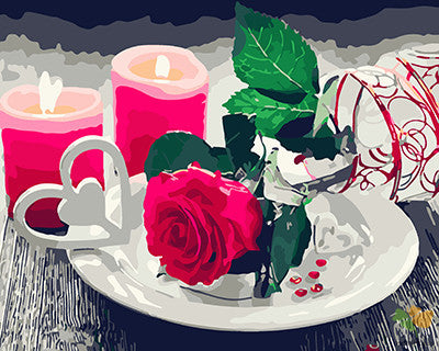 Flower Paint By Numbers Kits UK GX21054