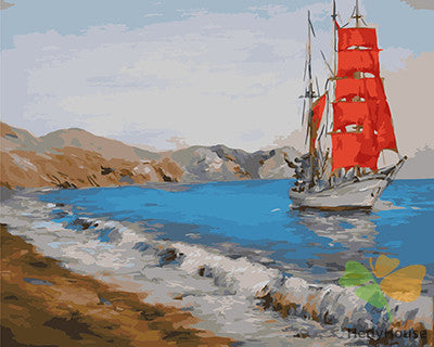 Seascape Paint By Numbers Kits UK GX21103