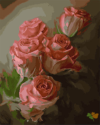 Flower Paint By Numbers Kits UK GX21121