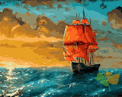 Seascape Paint By Numbers Kits UK GX21202