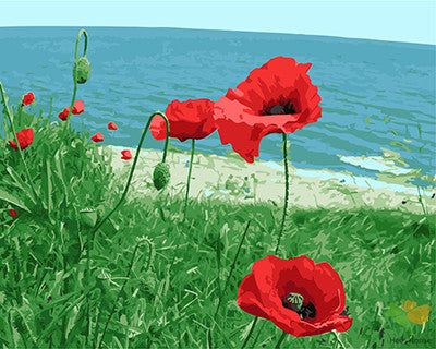 Flower Paint By Numbers Kits UK GX21218