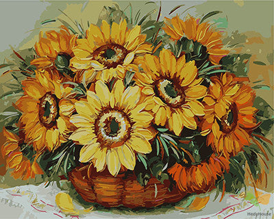 Flower Paint By Numbers Kits UK GX21233