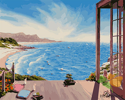 Seascape Paint By Numbers Kits UK GX21306