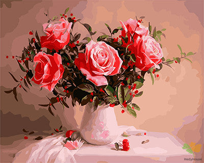 Flower Paint By Numbers Kits UK GX21315