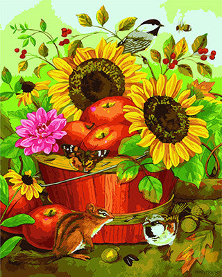 Flower Paint By Numbers Kits UK GX21323