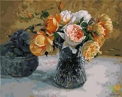 Flower Paint By Numbers Kits UK GX21363