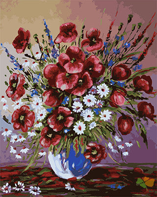 Flower Paint By Numbers Kits UK GX21372