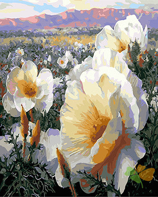 Flower Paint By Numbers Kits UK GX21389