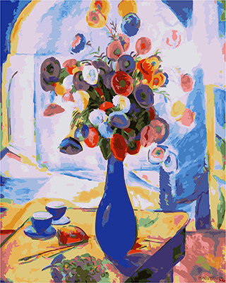 Flower Paint By Numbers Kits UK GX21392