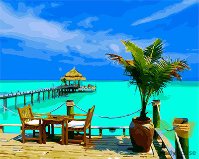 Seascape Paint By Numbers Kits UK GX21409