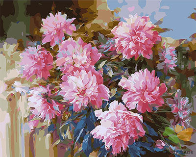 Flower Paint By Numbers Kits UK GX21435