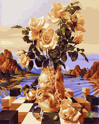 Flower Paint By Numbers Kits UK GX21461