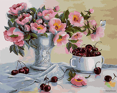 Flower Paint By Numbers Kits UK GX21539