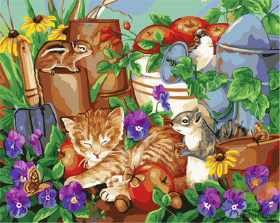Cat & Dog Paint By Numbers Kits UK GX21577