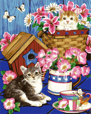 Cat & Dog Paint By Numbers Kits UK GX21578