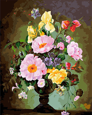 Flower Paint By Numbers Kits UK GX21616