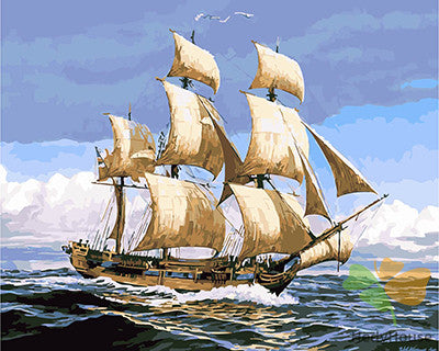 Seascape Paint By Numbers Kits UK GX21657