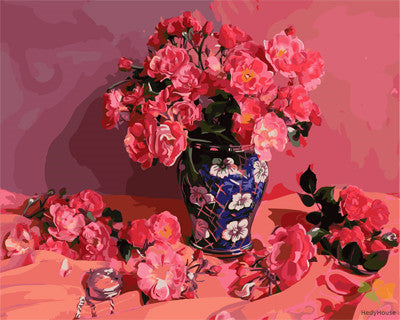 Flower Paint By Numbers Kits UK GX21686