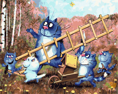 Cartoon Paint By Numbers Kits UK GX21687