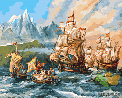 Seascape Paint By Numbers Kits UK GX21699