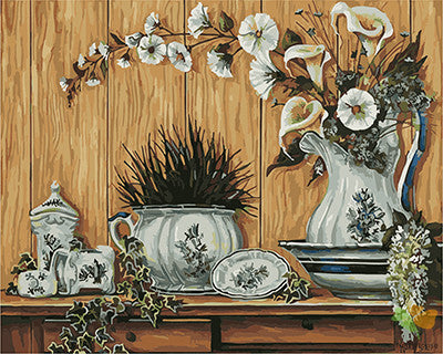 Flower Paint By Numbers Kits UK GX21708