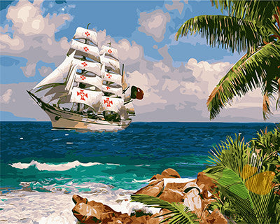 Seascape Paint By Numbers Kits UK GX21750