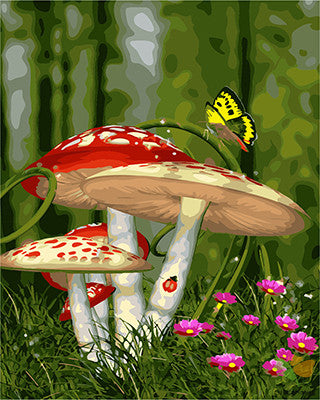 Flower Paint By Numbers Kits UK GX21764