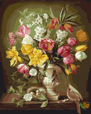 Flower Paint By Numbers Kits UK GX21847