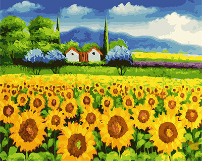 Flower Paint By Numbers Kits UK GX21850