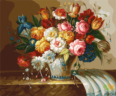 Flower Paint By Numbers Kits UK GX21858