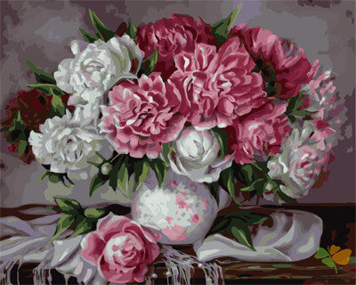 Flower Paint By Numbers Kits UK GX21860