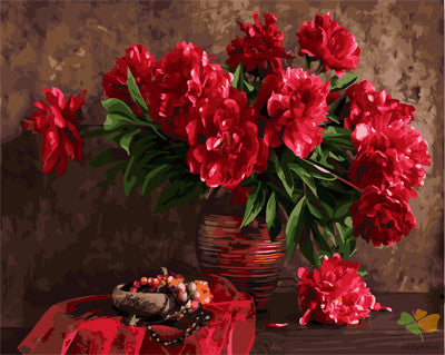 Flower Paint By Numbers Kits UK GX21864