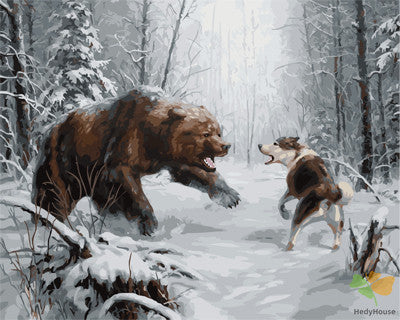 Animal Paint By Numbers Kits UK GX21873