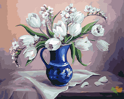 Flower Paint By Numbers Kits UK GX21878