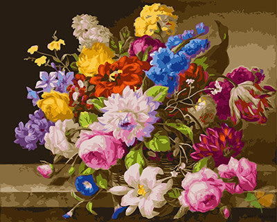 Flower Paint By Numbers Kits UK GX21885