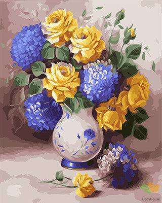 Flower Paint By Numbers Kits UK GX21886