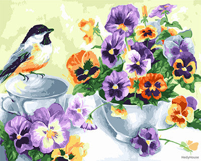 Flower Paint By Numbers Kits UK GX21892